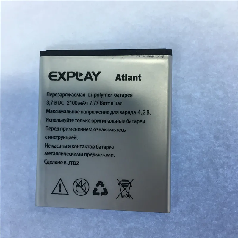 

Аккумулятор YCOOLY мобильный телефон для Explay Atlant, батарея 2100 мАч, большая емкость, длительное время ожидания, Аксессуары для мобильных телефонов