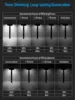 2CCT Solar Landscape Pathway Lights Outdoor Lights for Garden, Sidewalk, 2700K Soft White /4000K Cool White, Pack of 6 4