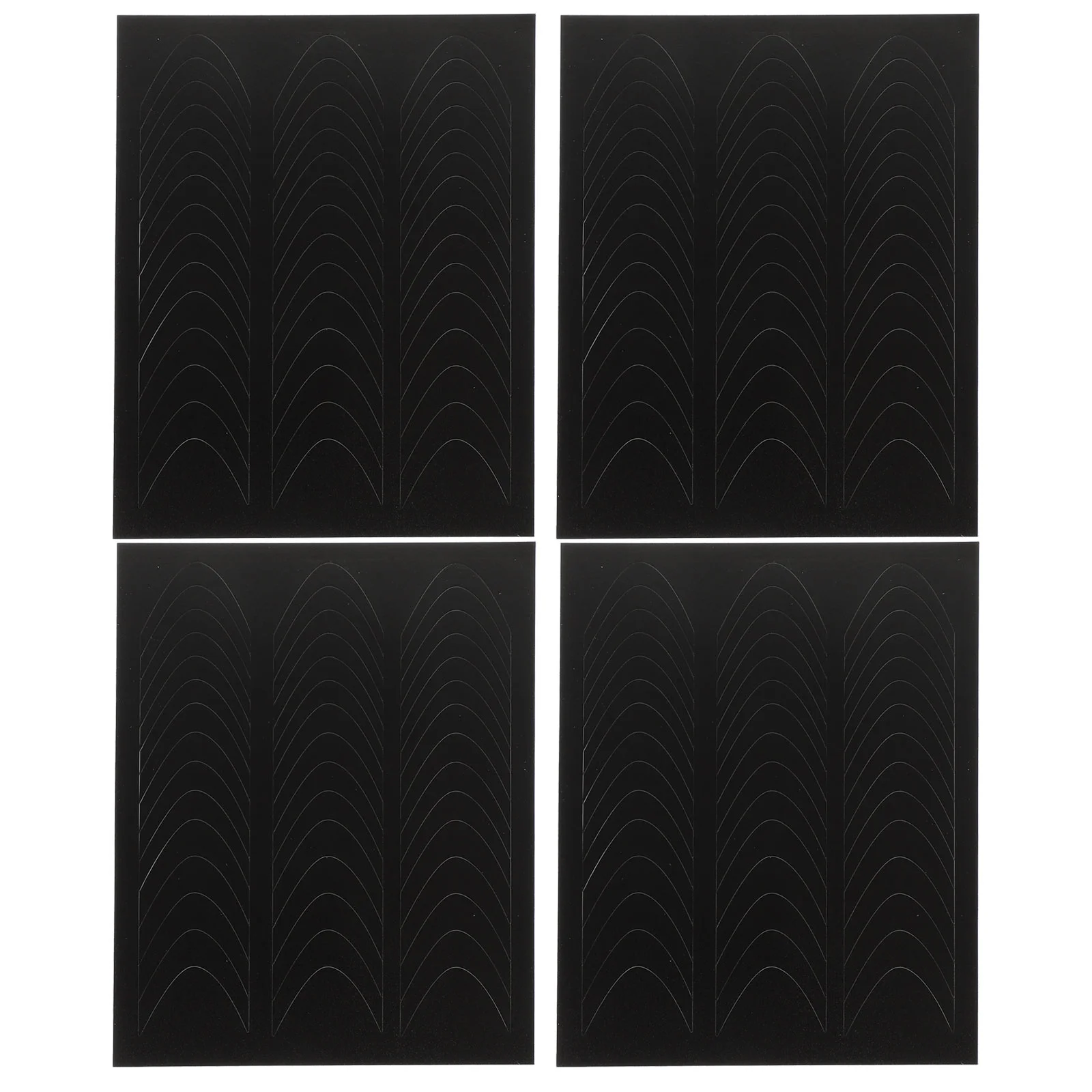 

4 Sheets French Manicure Stickers Nail Decorations Decals Tools for Nails Tip