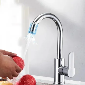Rubinetto della cucina Domestico a prova di spruzzi che aumenta il rubinetto caldo e freddo Lavabo per verdure calde e fredde Lavandino per piscina per lavastoviglie 1