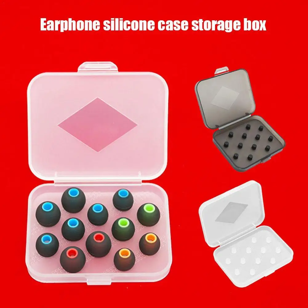 Transparent Silicone Eartip Storage Box For Memory Foam Eartips
