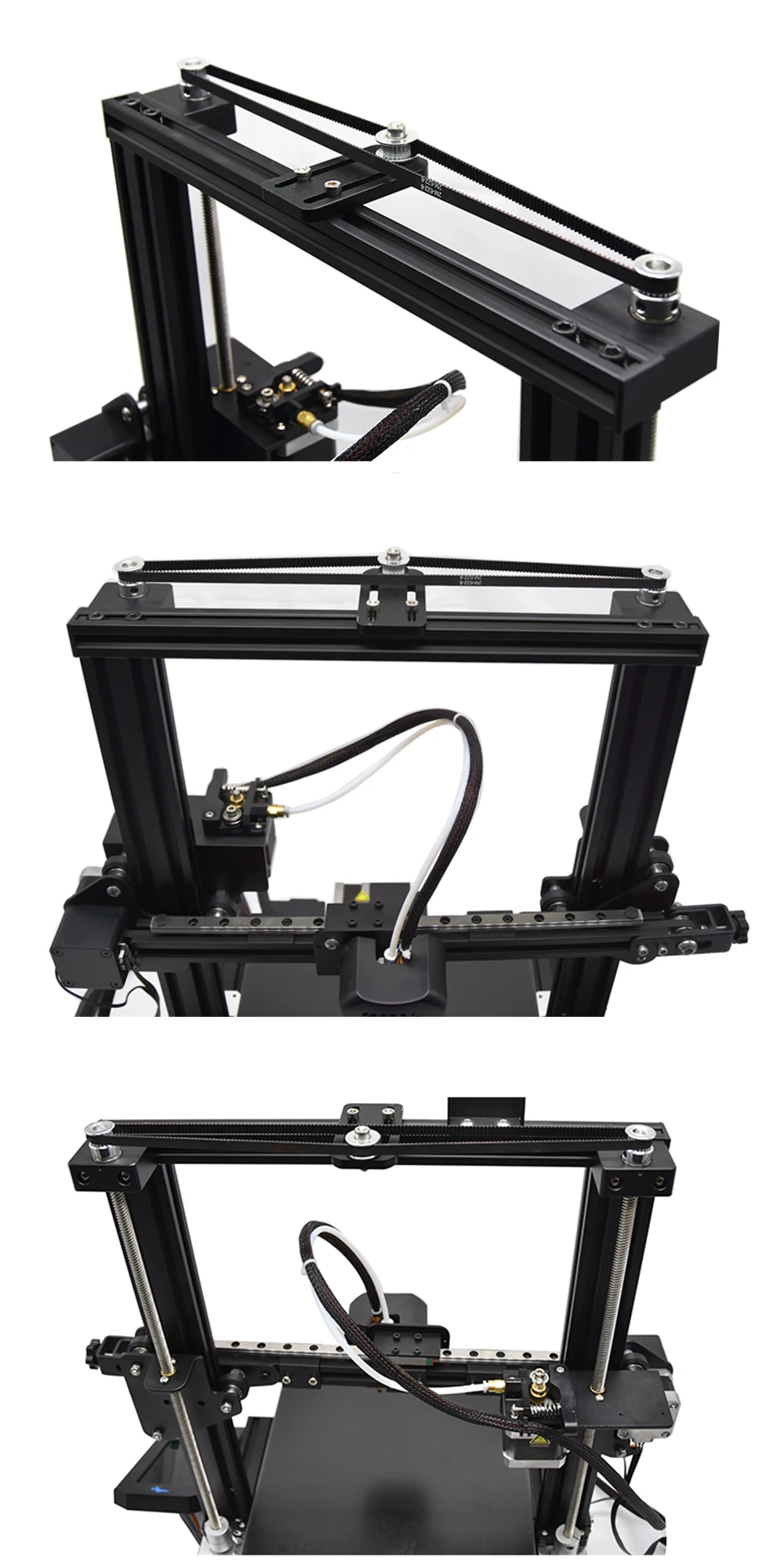 Kit de Correia Dentada do Eixo z para Impressora 3d Ender3 Cr10 Correia Dentada Acessórios Impressos 3d 622 mm 752 mm - Imagem 5