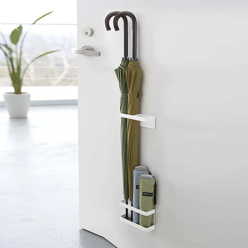 Magnetic Wall-mounted Storage Rack Without Punching for Umbrella Home Use