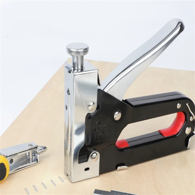 3 In1 Nail Gun DIY Furniture Construction Stapler Upholstery Staple Gun 600 Staples Home Decor Carpentry Manual Tools