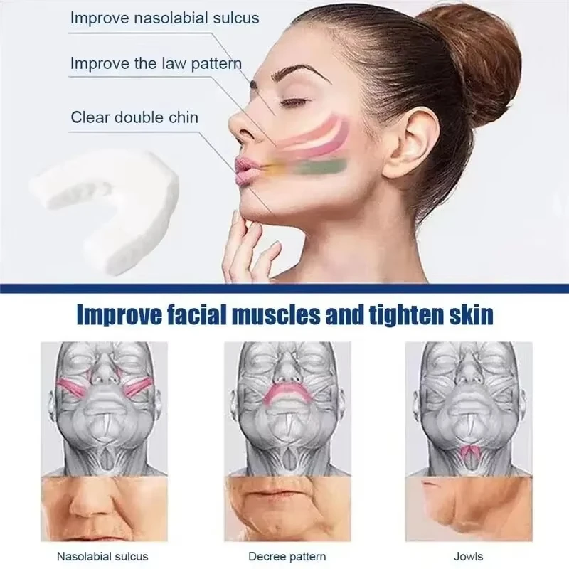 U Shape New Facial Jaw Exerciser And Neck Toning Jawline For Men Women Face Muscle Trainin Resistance Levels Double Chin Reducer