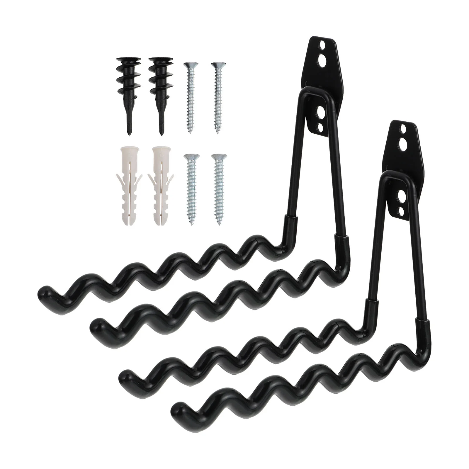 

2pcs Delicate Garden Wall Hook Sturdy Garage Hook Premium Iron Wavy Hook