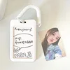 ABS Slide Kpop Photo Card Holder Anti-lost Keychain 3 Inch INS White Idol Protective Case Bag Bus Cards Sleeves Supplies 4