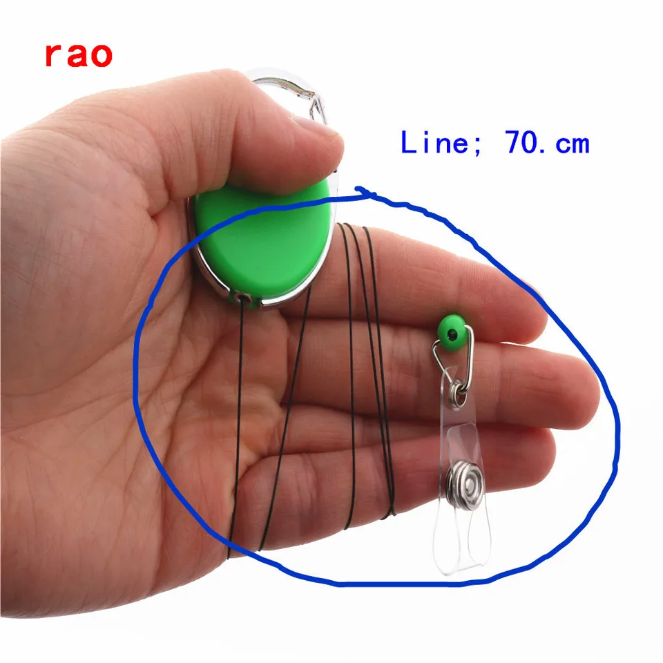 Bobina Badge Retrattile,Porta Badge 6 Pezzi Portabadge A Yo-Yo Acciaio - Foto 9