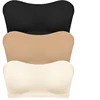 102375-ca6a39.png Soutien-gorge sans bretelles sans couture pour femmes, rembourré amovible, haut en soie glacée douce, sous-vêtements sans bretelles, sûr, antidérapant, Push Up, haut tubulaire Sexy