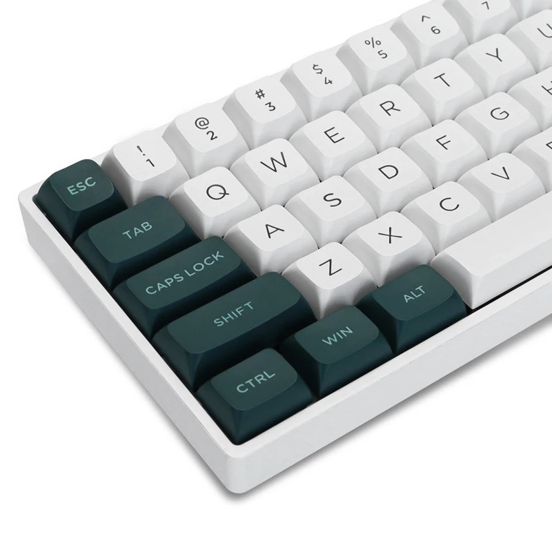 Pbt Double-shot Xvx Keycaps Kit 108 Teclas Verde Branco sem Fio Retroiluminado Cereja mx Mecânica Jogos Teclados