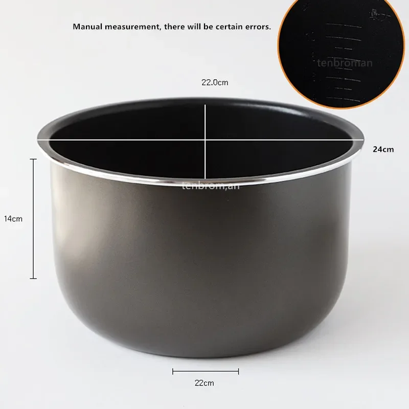 5L Aluminum Alloy Inner Pot - Non-stick Replacement Pot For Electric Pressure Cookers