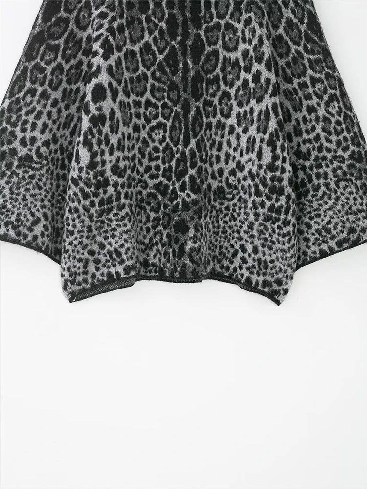 Chic Autumn Knitted Pullover Women Vintage Jacquard Sweater Fashion Casual Short Sleeve Female Elegant Knitwear Top