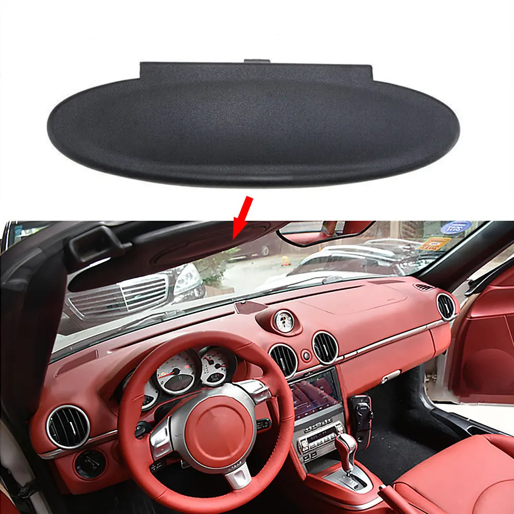 2X Per Porsche 996/997-911, 986/987 Boxster, Copertura Specchietto Parasole Nero Cayman