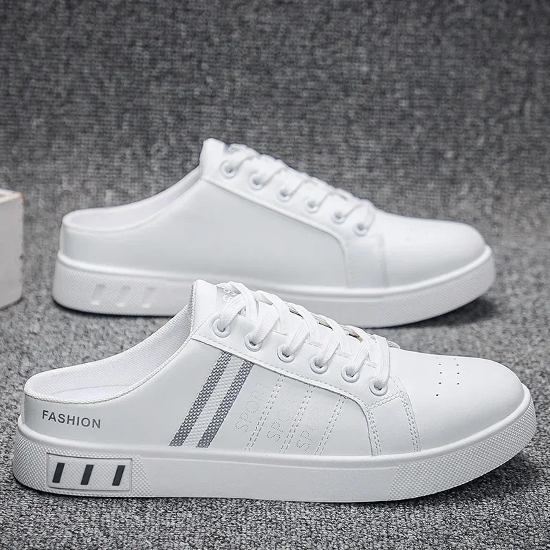 Summer Men Slippers Brand Comfortable Casual Shoes for Men Fashion Flat Sneakers High Quality Men Half Slippers Tenis Masculino 2