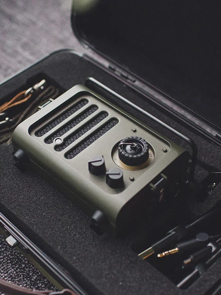 Muzen Wireless Bluetooth Speaker Metal Radiooo Wd101gn Portable Retro Wild Jeep Style Fm Radio Outdoor Creative Camping Custom 5