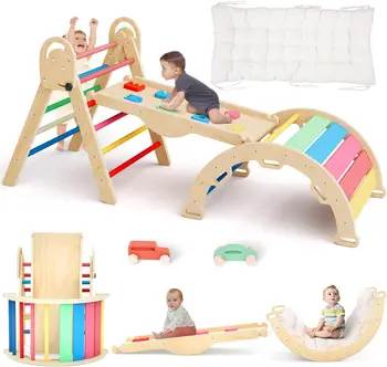 Pikler Triangle Set with Cushion 1