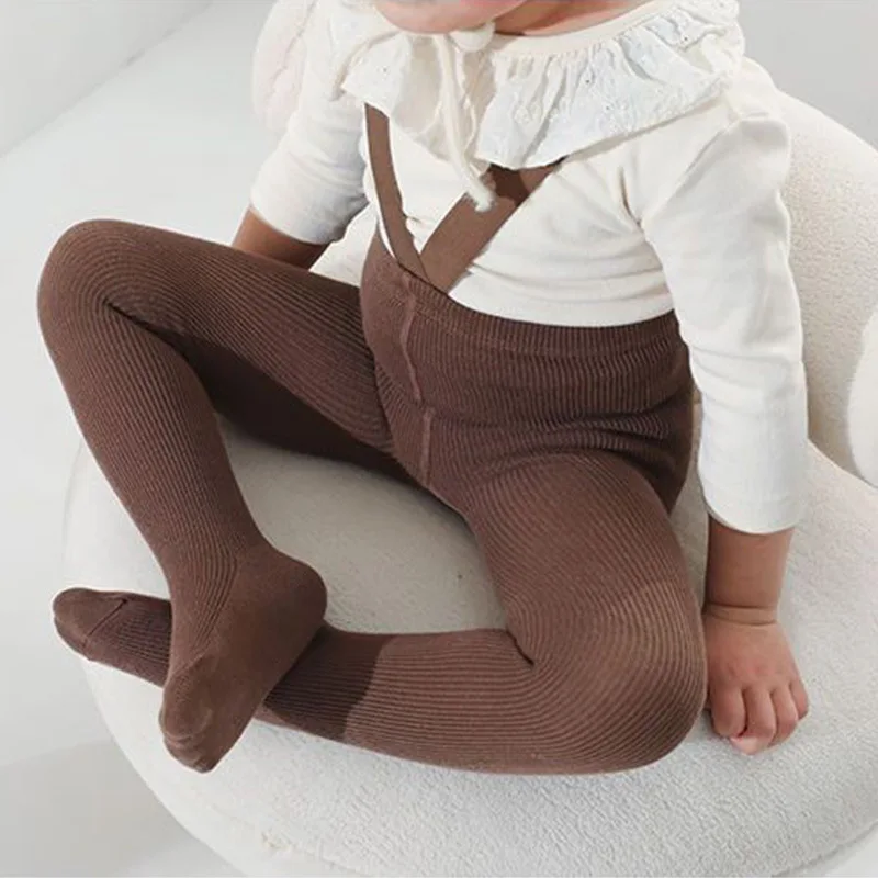 Elastic Tights for Girls Cotton Suspender Pantyhose Kids Leggings Baby Stockings Spring Autumn Infant Long Socks Toddler Tights