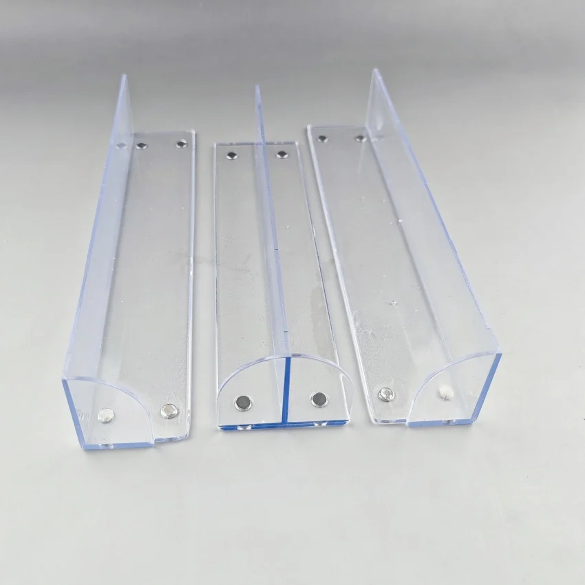 1Pack Plastic Shelf Commodity Dividers Partition Plate Magnet Base Stick Firmly Supermarket Store Display