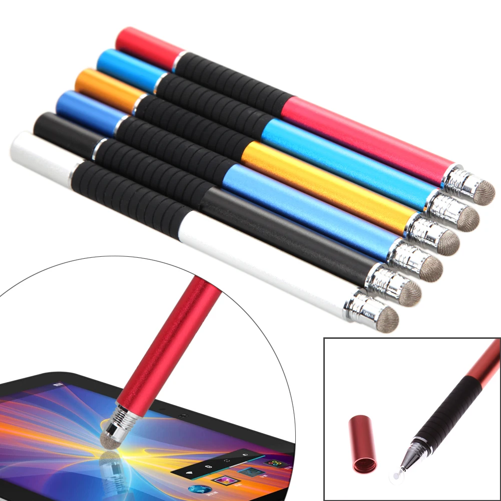 Universal 2 In 1 Stylus Pen For Cellphone Tablet Precision Head Capacitive Touch Pencil Drawing Screen Touch Pen for Smart phone