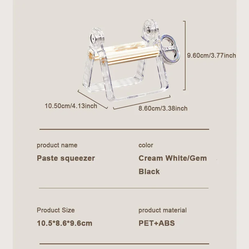 Toothpaste Squeezer Rolling Dispenser Tool for Tube Cosmetics Facial Cleanser Bathroom Accessories New