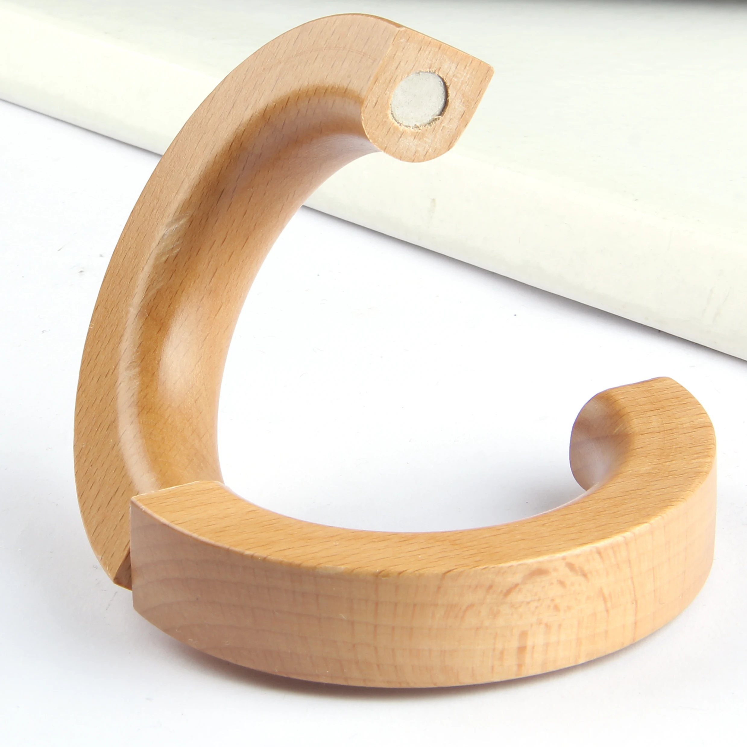 

1Pc Rod Curtain Magnetic Wood Round Ring Curtain Tieback Buckle DIY Binding Drapery Holdbacks Room Accessories Clother Cilp