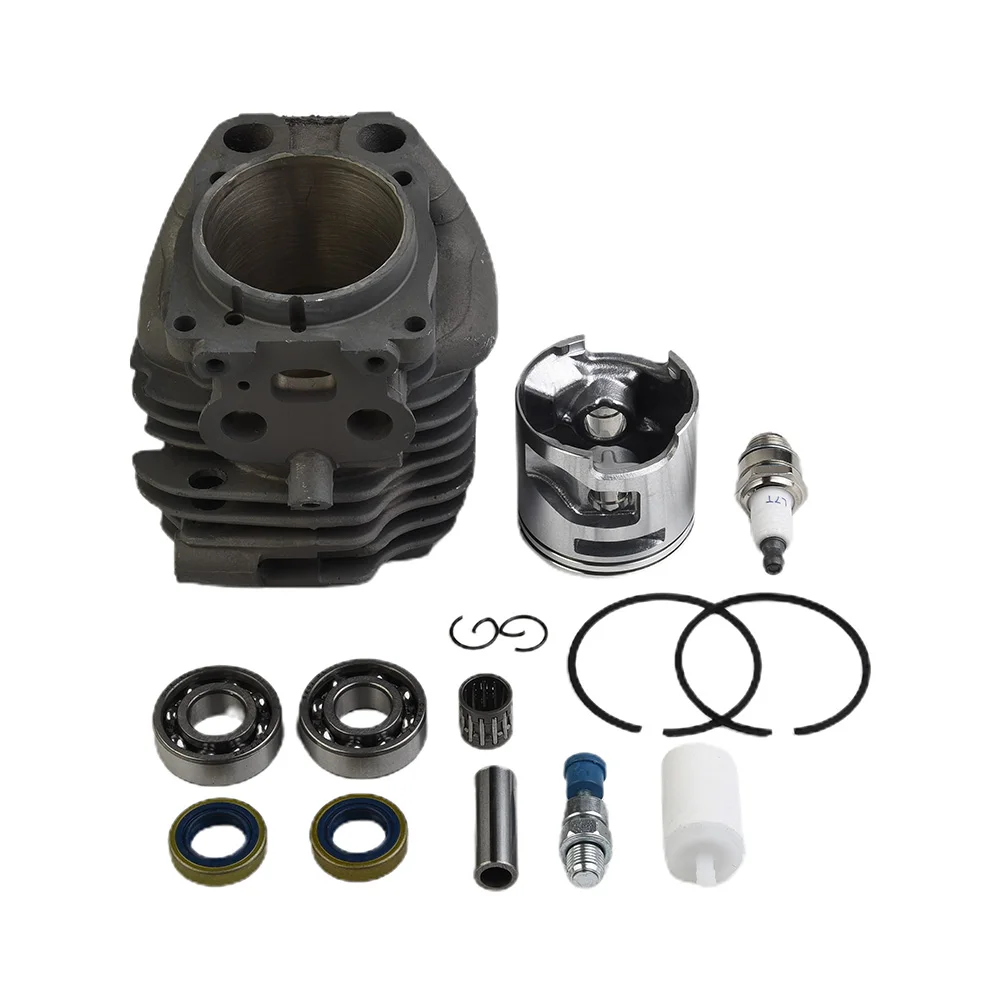 

For K760 760 Husqvarna Partner Cutoff Saw Cylinder Piston Kit Decompression Valve Fuel Filter Needle & Crank Bearing