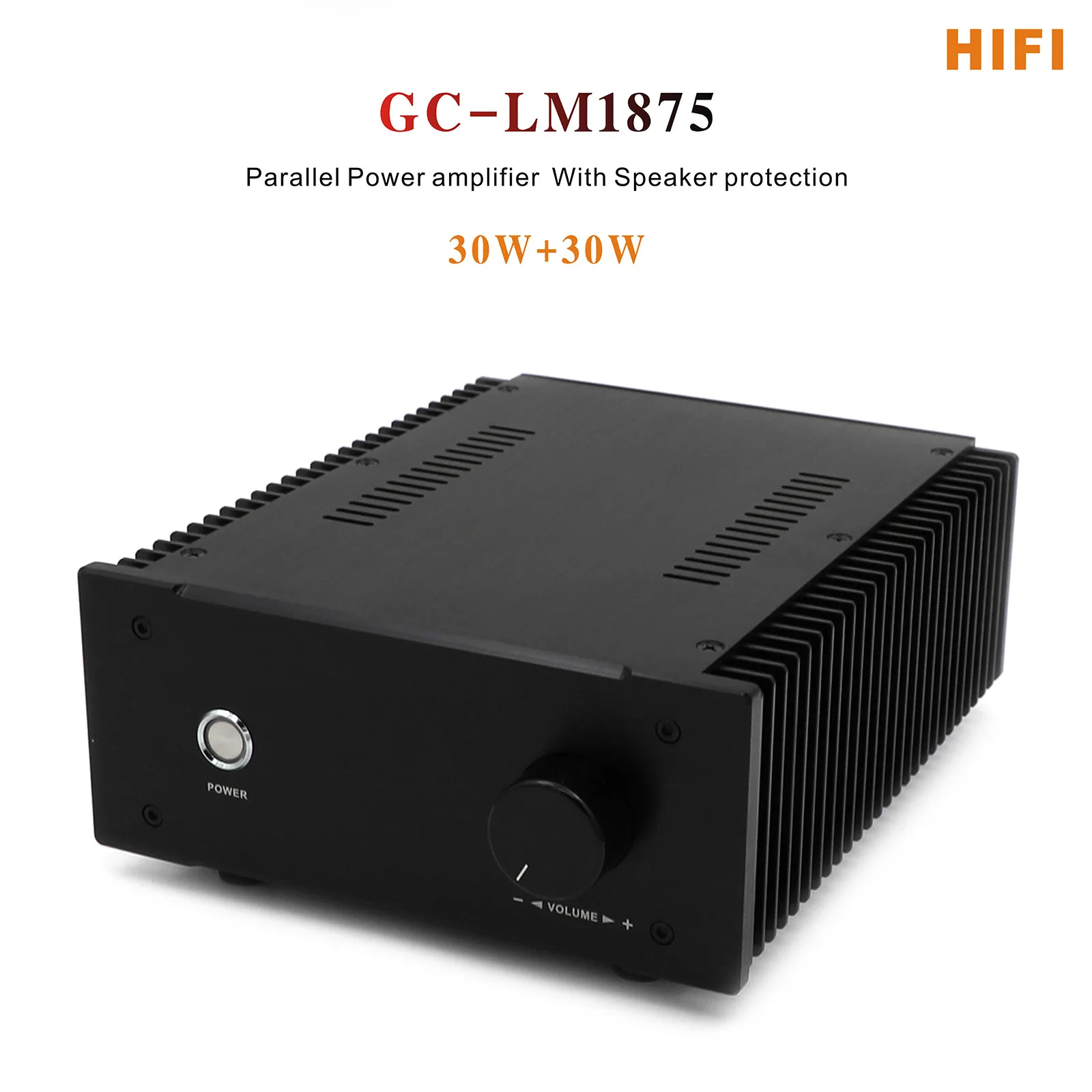 

Параллельный усилитель мощности Gaincard (GC) LM1875 с защитой динамика 30 Вт + 30 Вт