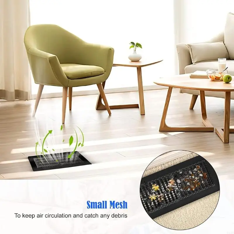634F Baby Proofing Vent Cover Child Proof Safety Air Vent Cover Debris Hair Catcher