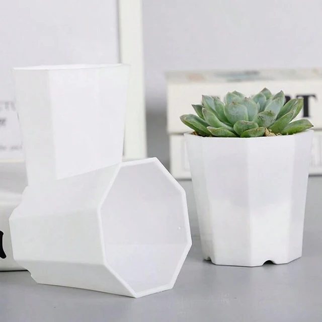 10/20pcs Mini Flower Pot Plastic Succulent Plant Potted Household Office Desk Garden Balcony Decoration Planting Supply TMZ 6