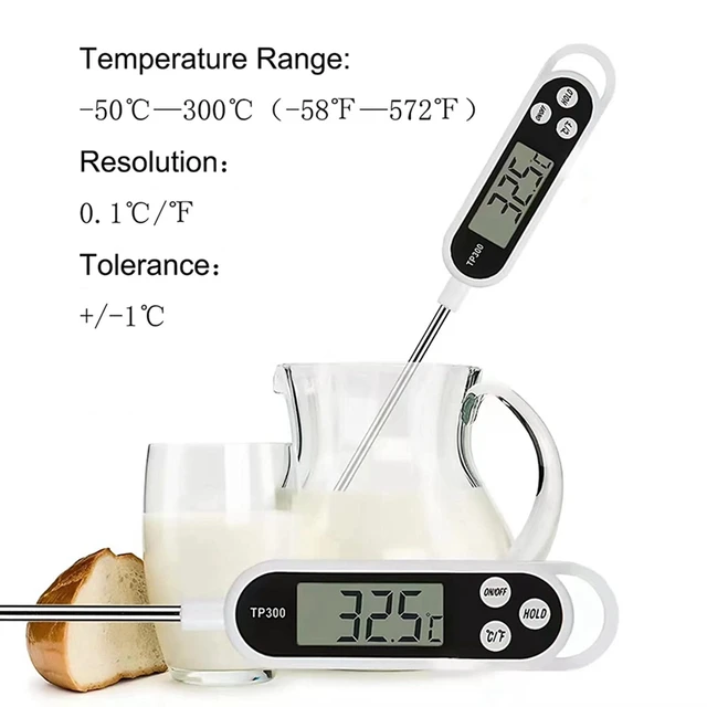 1pc Digital Food Thermometer with long Instant Read Probe for BBQ