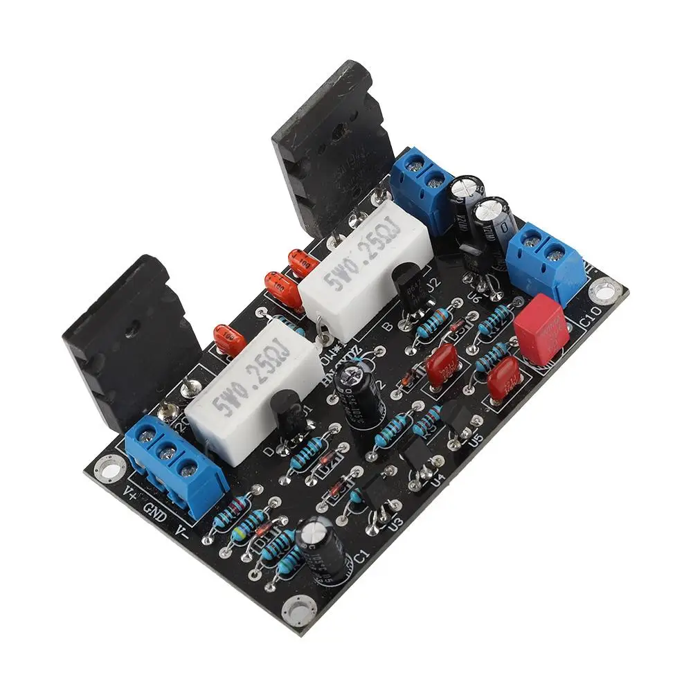 2SC5200 2SA1943 100W Power Amplifier Module with Speaker Protection Circuit