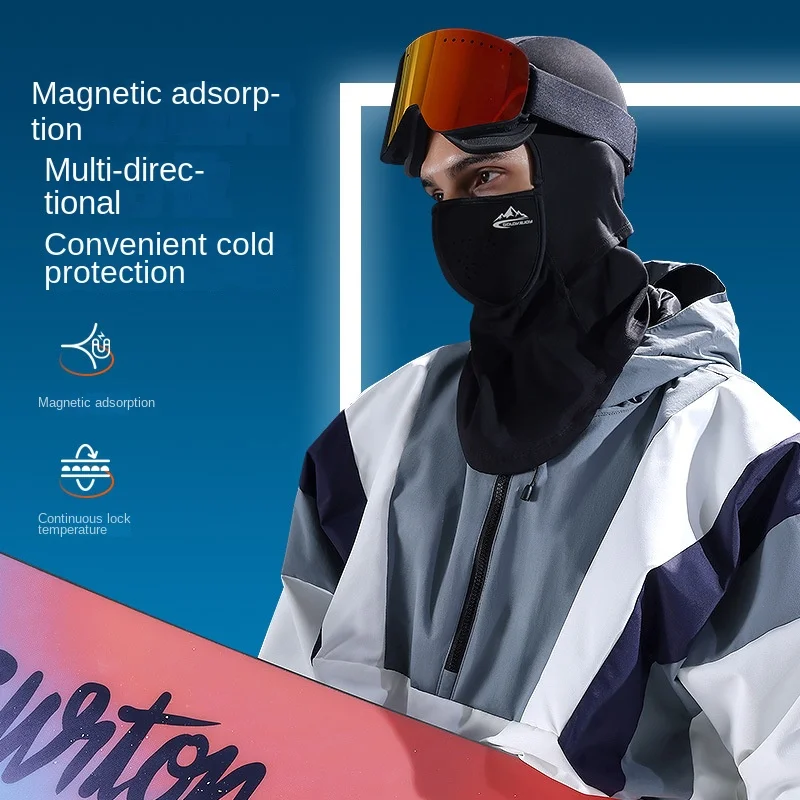 Passamontagna Uomo In Pile Polare – Cappuccio Termico Antivento Per Sci, Alpinismo E Ciclismo, Nero