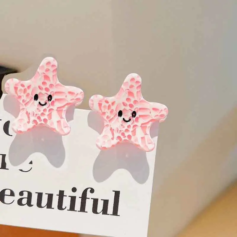 8/6/4Pcs Acetate Ocean Animal Hair Clips Summer Beach Non-Slip Hair Claws Crab Starfish Whale Hair Accessories for Women Girl