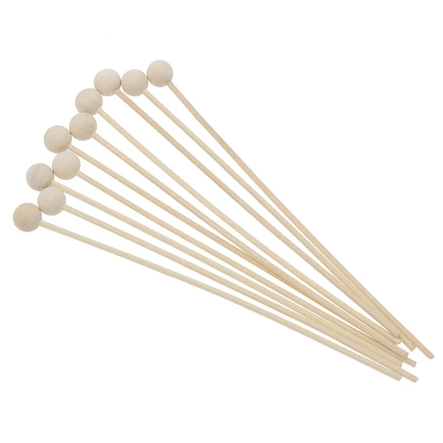 Fa Golyó Rattan Nádpálcákkal Illatos Diffúzor Rúd Aromaterápia Diy Otthoni Dekoráció 10Db/Táska - Image 3