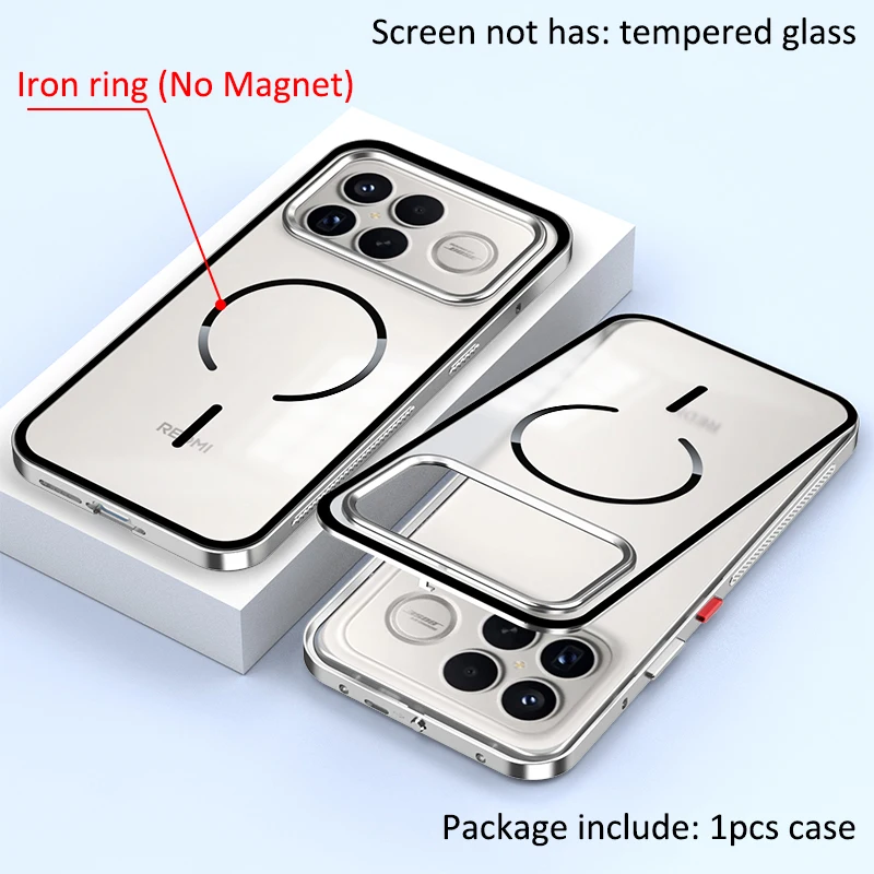 Aluminium Alloy Metal Frame Bumper + Acrylic Back Protector Case