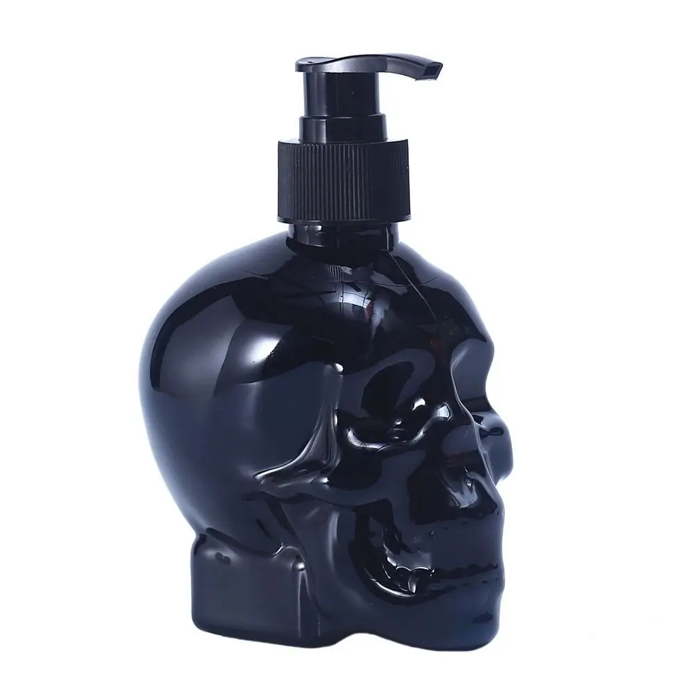 Creative Skull Soap Dispenser Goth Style 350ml Black Transparent Reusable Soap Dispenser Halloween Household Bathroom Hardware 3