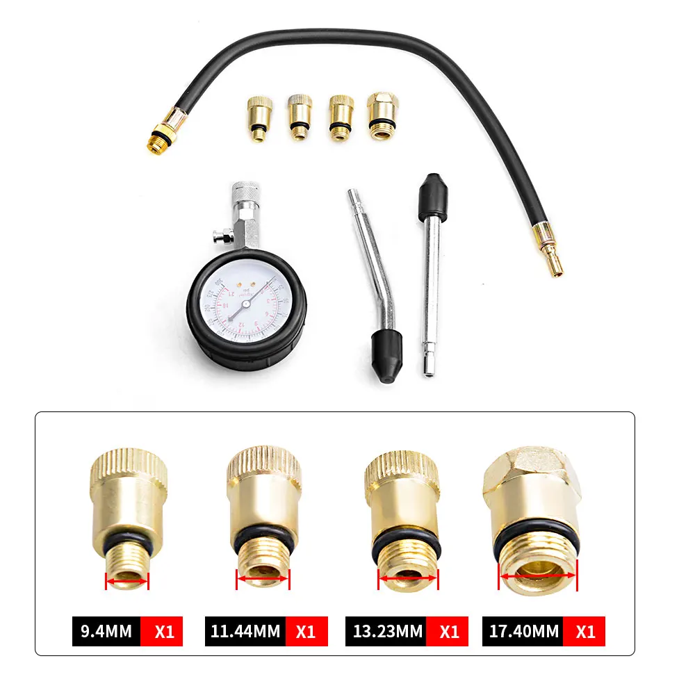 자동차 가솔린 엔진 압축 시험기, 압력 게이지 시험기, 계량기 자동 가솔린 가스 엔진 실린더