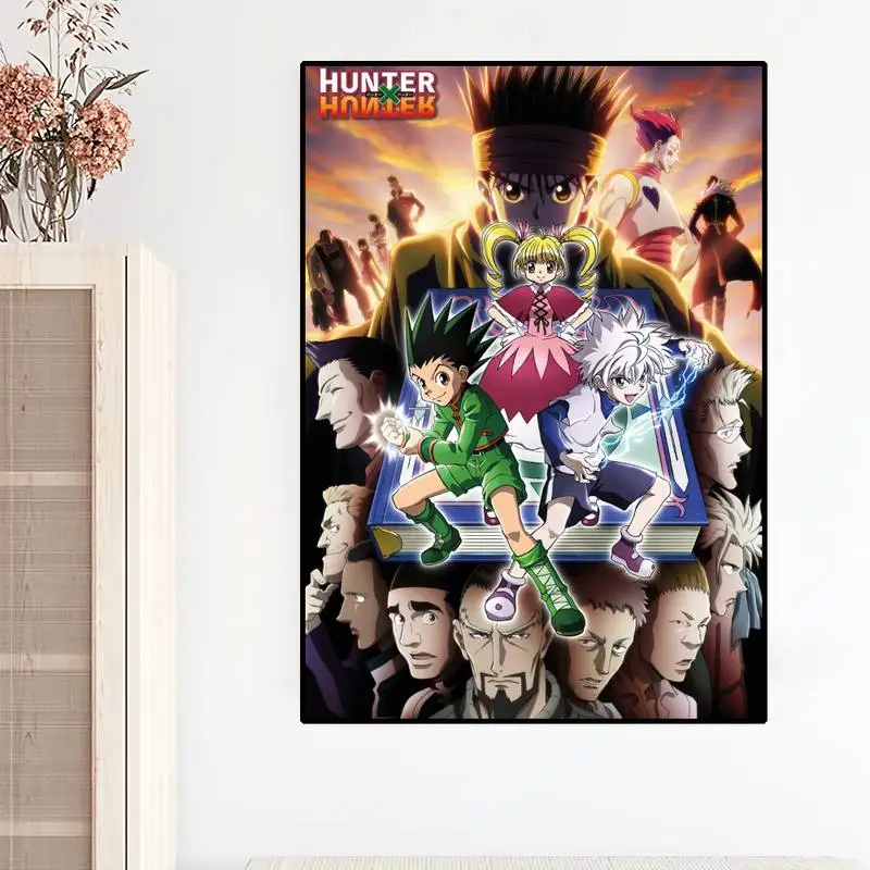 Anime HUNTER x HUNTER Gon Zoldyck Hisoka POSTER Poster Prints Wall Painting Bedroom Living Room Decoration Home anime poster poster prints