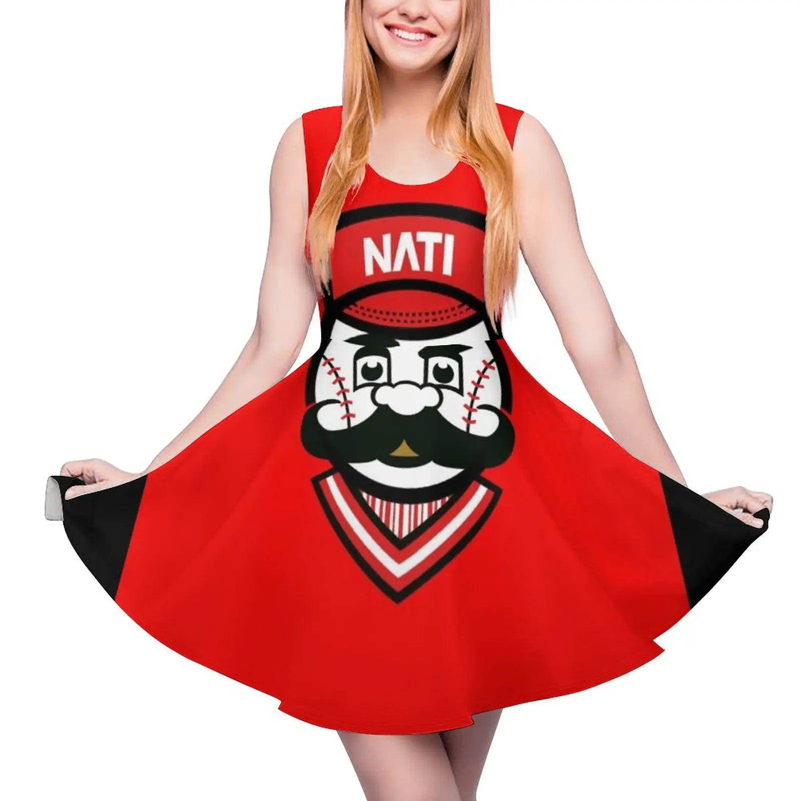Cincinnati Red Sleeveless Dress african dresses for woman ladies dresses for women 2024