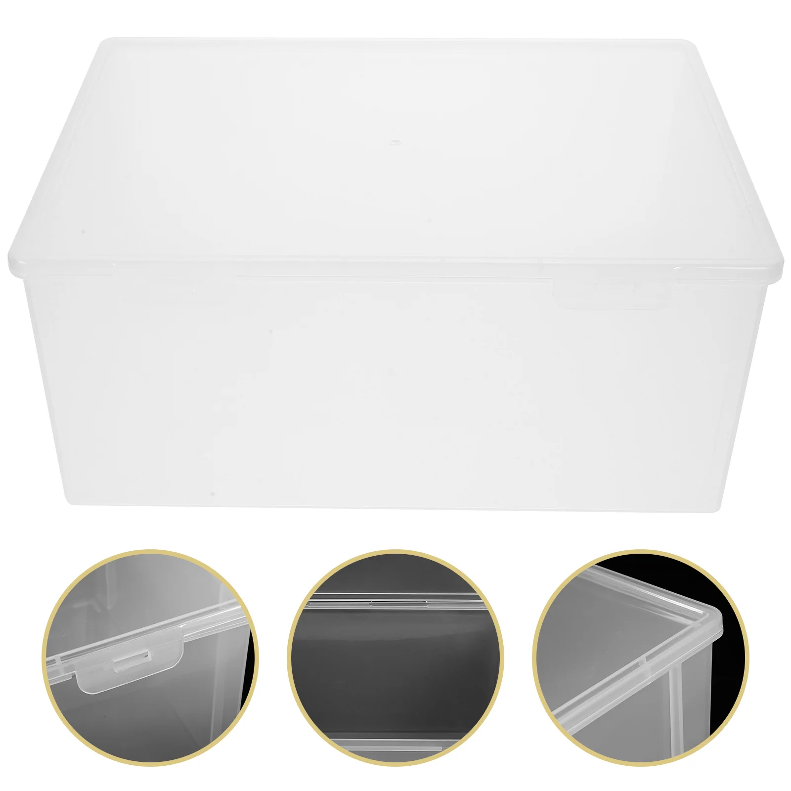 

File Paper Storage Case Portable DIY Supplies Case Office Plastic Document Holder (High Style)