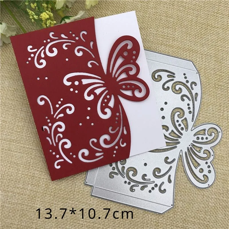 Metal Cutting Dies Pretty Leaves Stencil Die Cut Scrapbooking Craft Stamps DIY Album Paper Cards Embossing Die