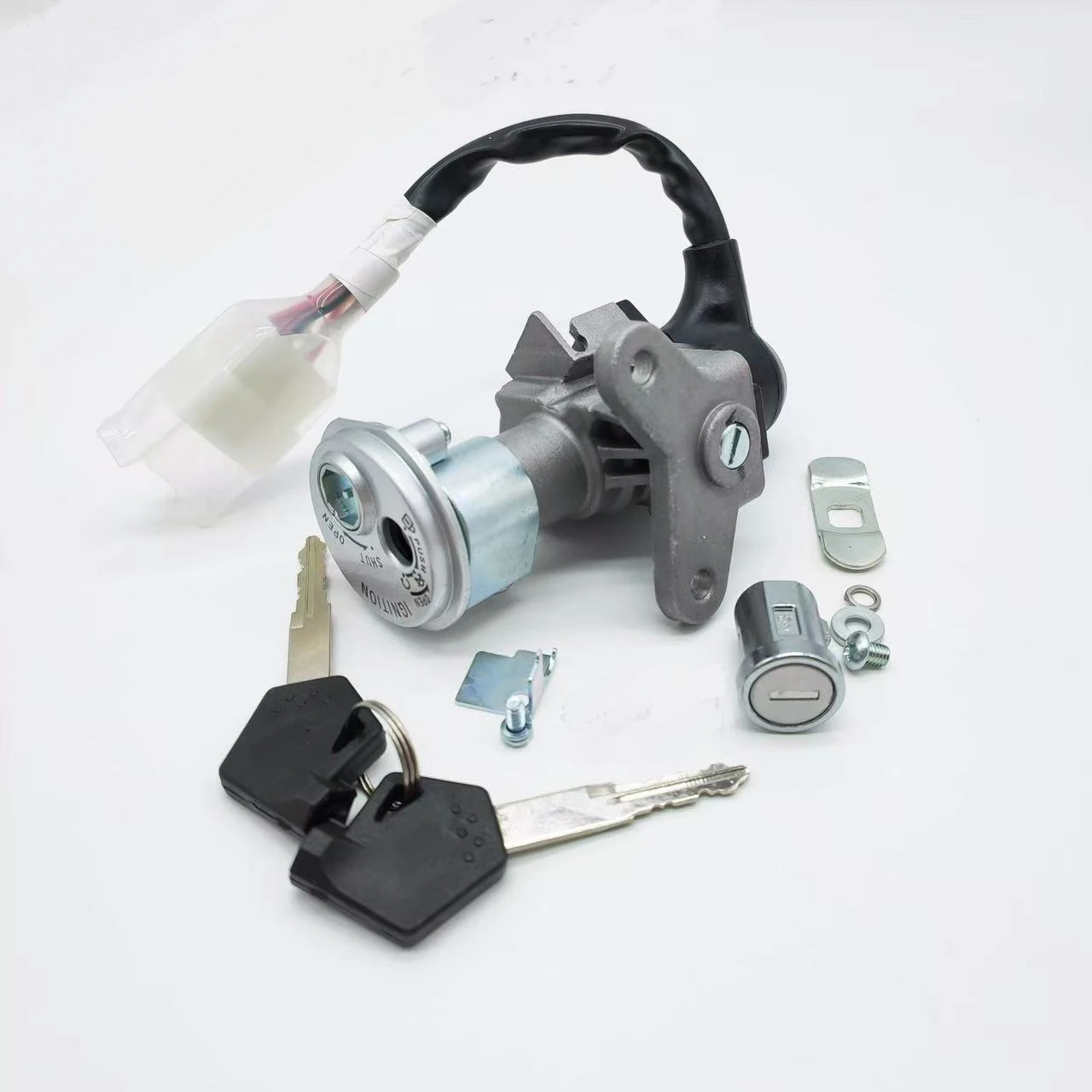 스즈키 어드레스 UU 125 UU125 UU125T 스윙 UU UY 125cc UY125T-2 용 오토바이 자전거 점화 전원 스위치 잠금 장치 어셈블리