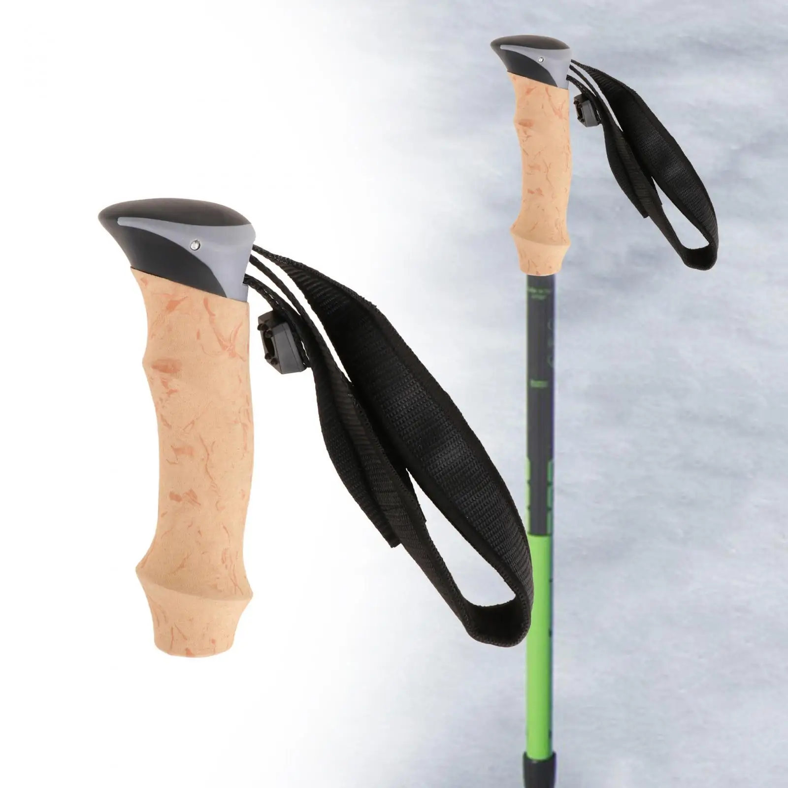 Walking Cane Hand Grip Anti Slip Portable Ergonomic Handle Cane Grip for