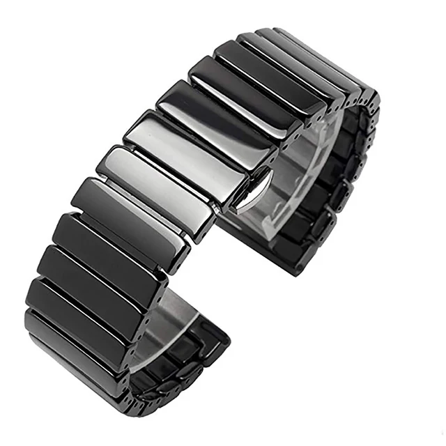 Ceramic Quick-Release Replacement Watchband Strap Bracelet