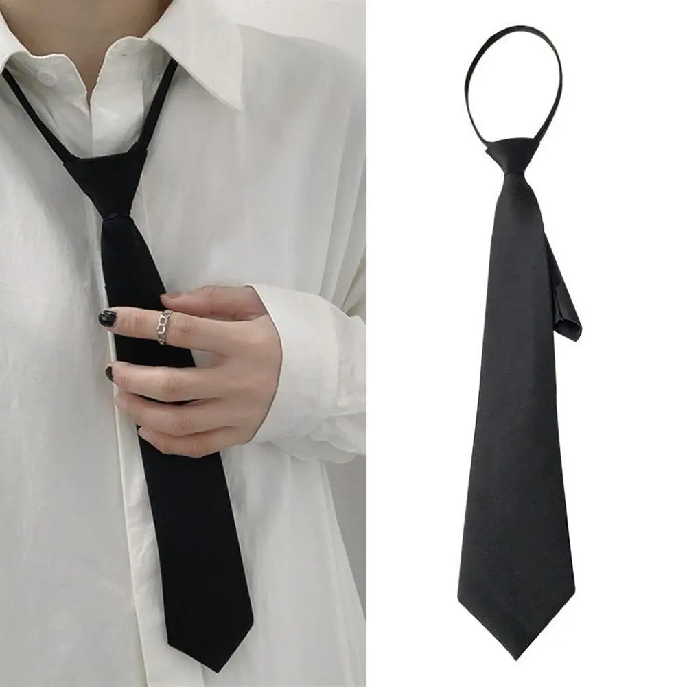 

Unisex Ties Retro Silky Narrow Neck Tie Slim Smooth Women's Bow Tie Korean Style Simple Elegant All-match Trendy Tie