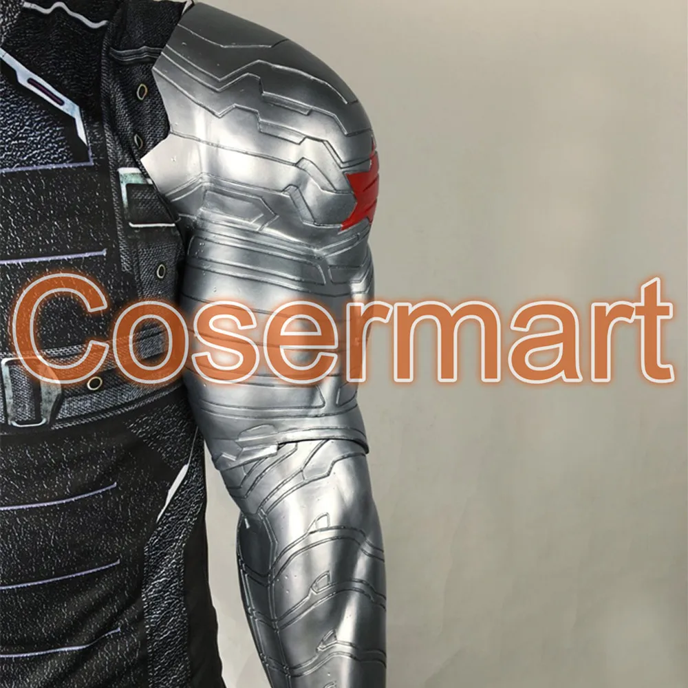 Disney Accessories Winter Soldier Arm Captain America 3 Bucky Barnes Arm Armour Cosplay Costume High Level Latex Man Hot Sale cosplay arm armour