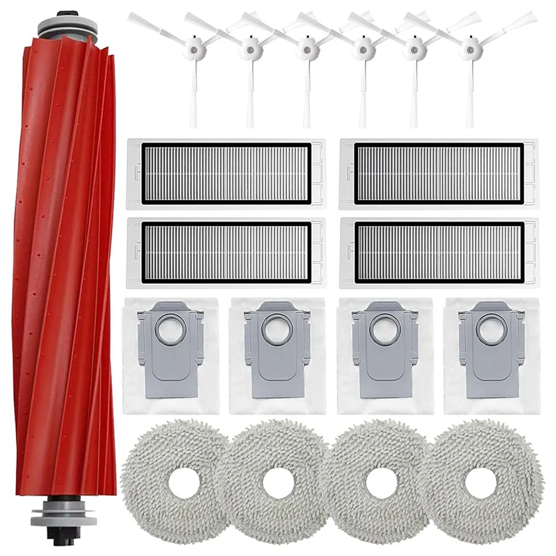 

For Roborock Q Revo Accessories, For Roborock P10 Robot Vacuum Cleaner Spare Parts Accessories Kit Main Brush Dust Bag