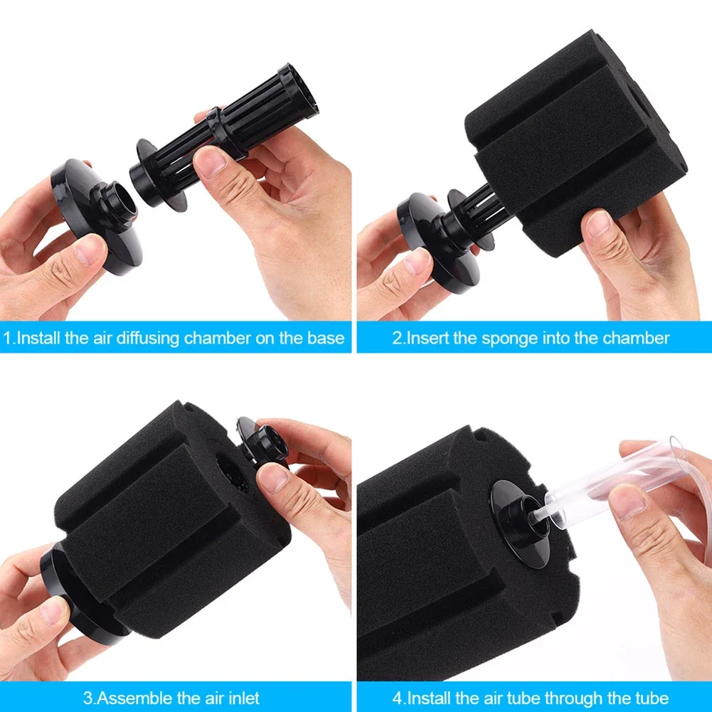 Bio Sponge Fiter Sponge Filter Aquaculture 7x6.5cx6.5cm Betta Up To 80L Xy-2835 Biochemical Filtration Fish Tank 3