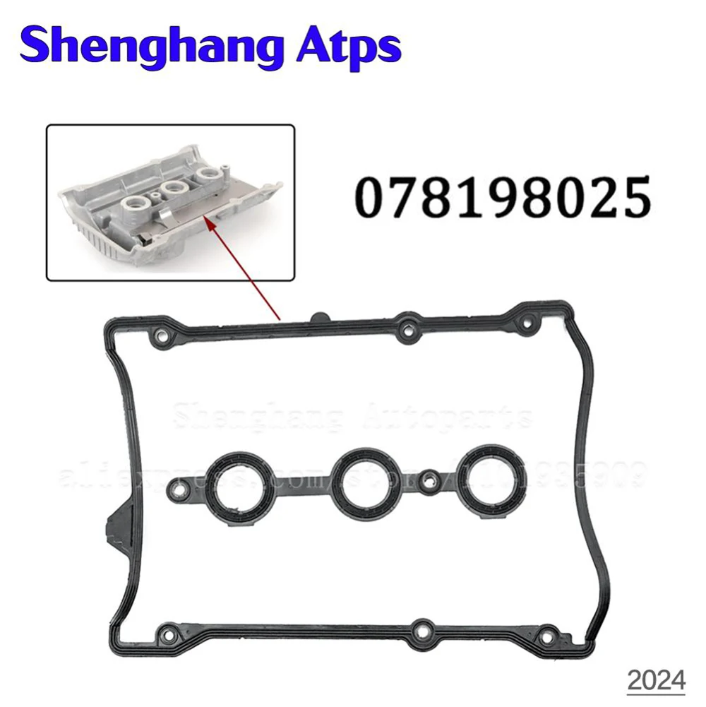 078198025 Right Left Engine Valve Cover Gaskets 078 198 025 For Audi A6 A4 S4 Allroad Quattro VW Passat 2.7L 2.8L V6 1997-2005