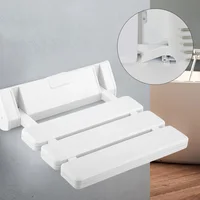 Wall Mounted Shower Seats Shower Folding Chair Bath Chair Elderly Shower Spa Toilet Bench Stool Bathhouse Chair  Non-slip 1